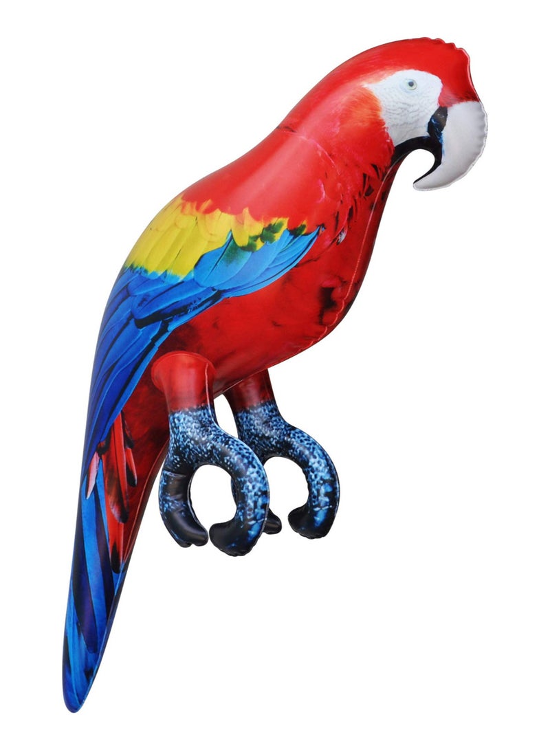 جيت كرييشنز بالون قابل للنفخ للحفلات على شكل طائر ماكاو قرمزي 24بوصة - Image 1