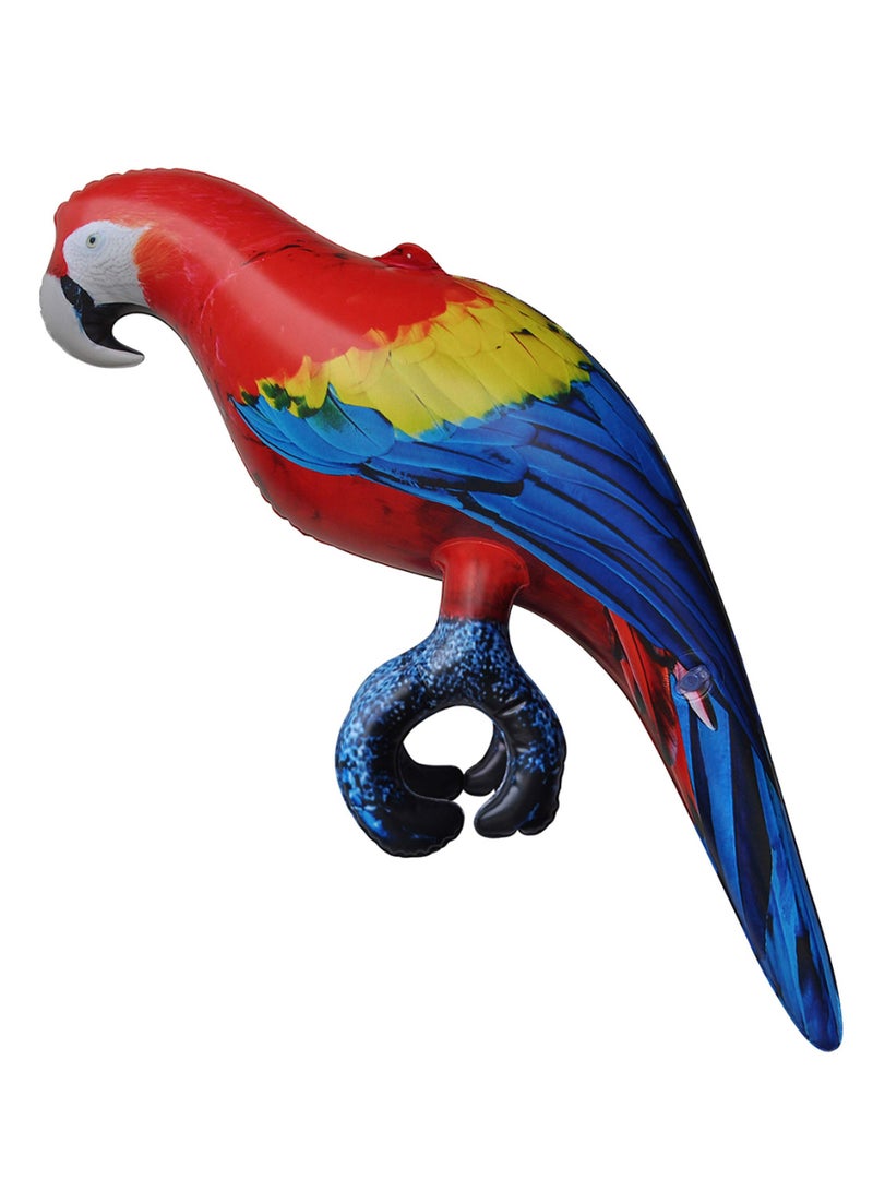 جيت كرييشنز بالون قابل للنفخ للحفلات على شكل طائر ماكاو قرمزي 24بوصة - Image 2