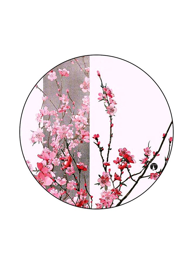 BP Flowers Printed Mouse Pad Pink/Grey/Brown