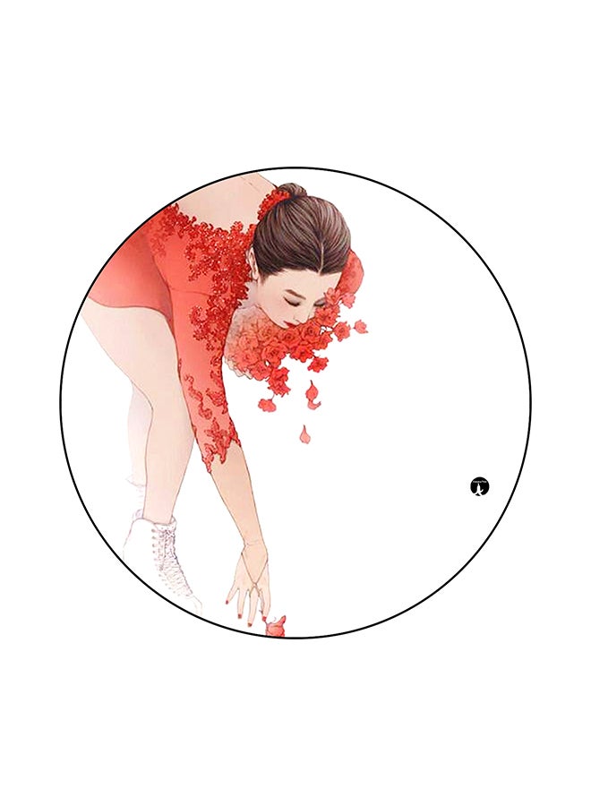 بي بي لوح ماوس بتصميم امرأة أبيض