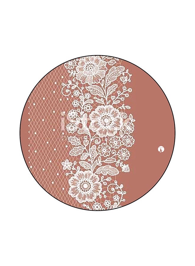 BP Flowers Mouse Pad Brown