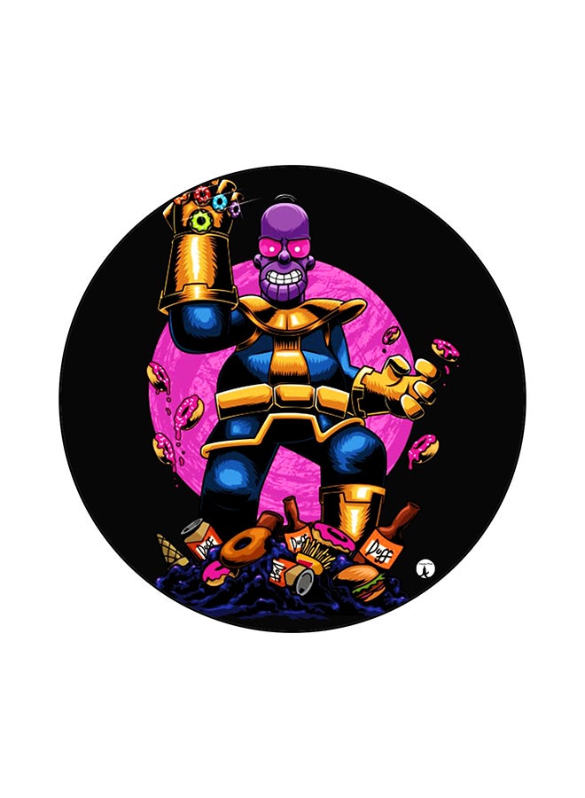 بي بي لوحة ماوس بتصميم شخصية مسلسل The Simpsons أسود