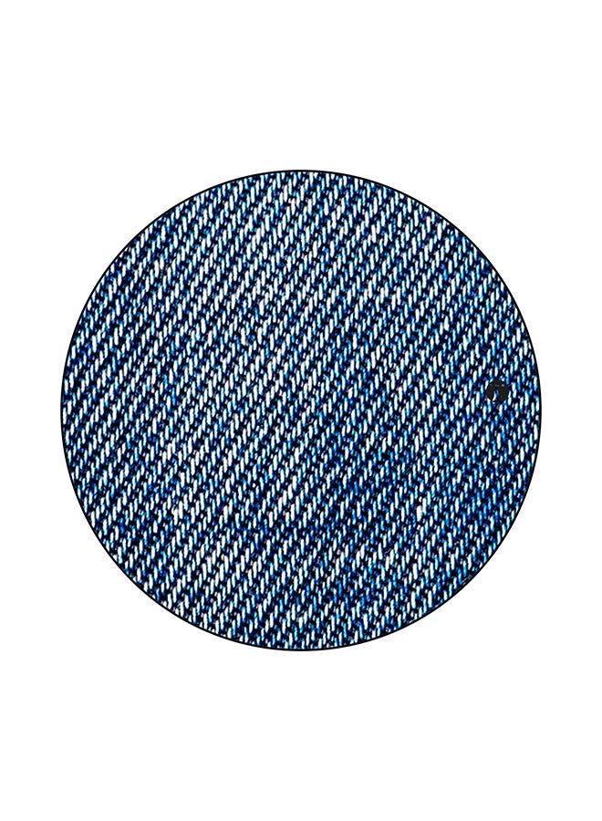 BP Round Shape Ultra Smooth Printed Mouse Pad White/Blue