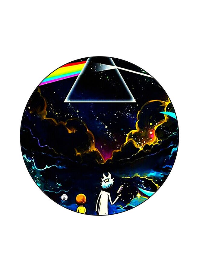 بي بي لوح ماوس دائرية الشكل ناعمة للغاية مزينة بطبعة متعدد الألوان