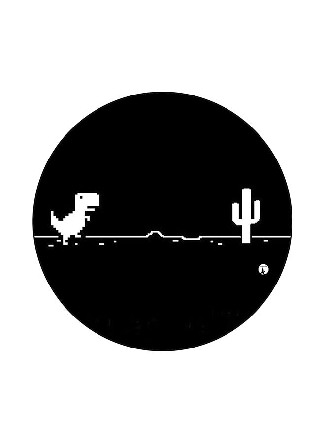 BP Round Mouse Pad Black/White 