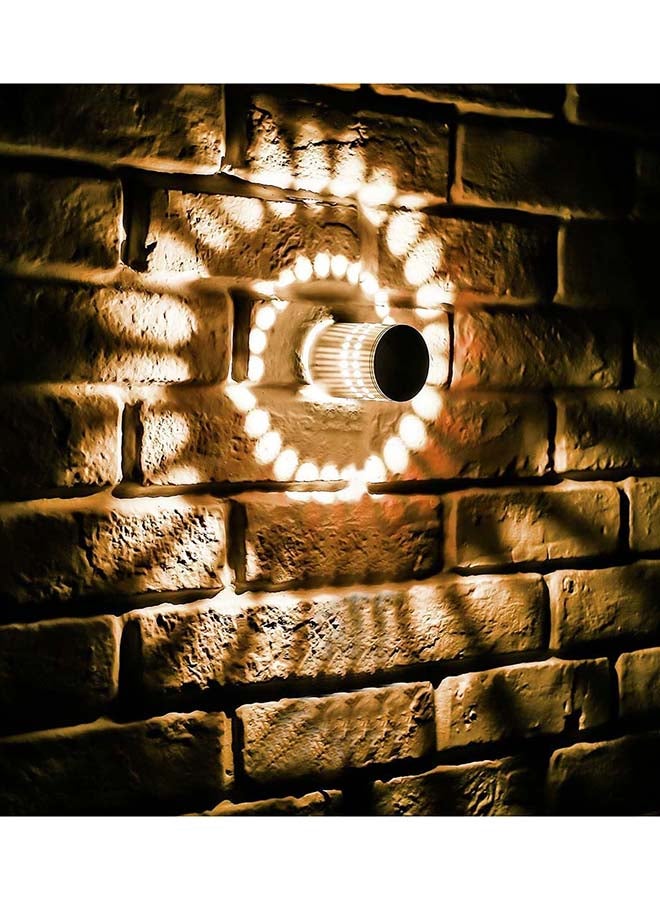 بيوينتي مصباح جداري بفتحات إضاءة LED لولبية بنظام ألوان RGB مزود بجهاز تحكم عن بعد فضي 7 x 5.3سم - Image 3