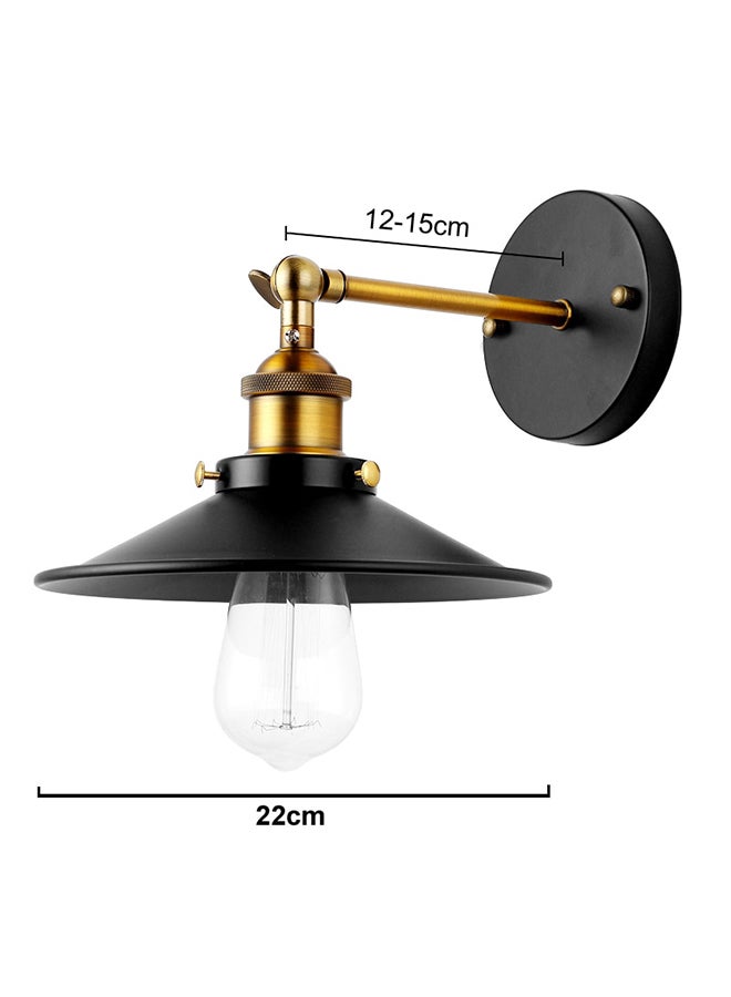 بيوينتي مصباح LED مع حامل جداري بتصميم كلاسيكي أسود 22سم - Image 3
