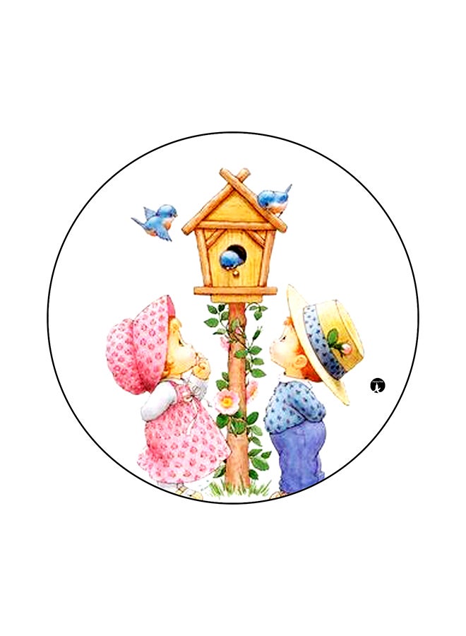 Small Children Printed Mouse Pad Multicolour