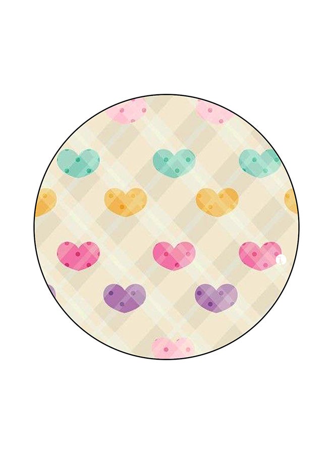 Hearts Printed Mouse Pad Multicolour