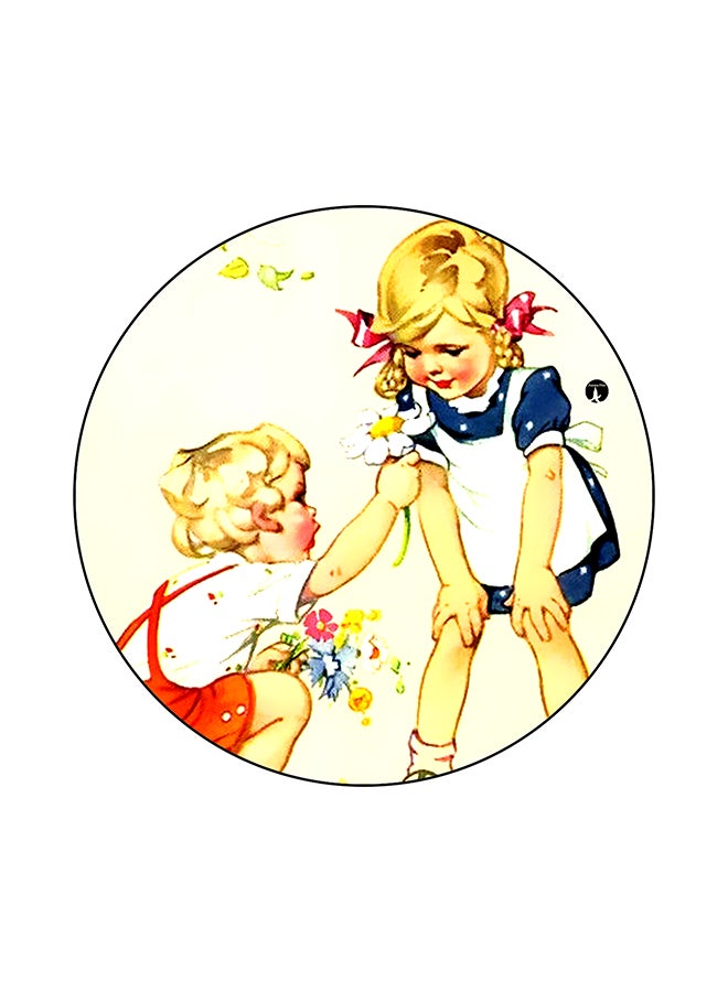 BP A Boy And Girl Printed Mouse Pad Multicolour