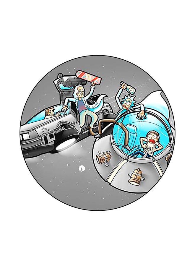 BP Back To The Future And Rick And Morty Mouse Pad Multicolour