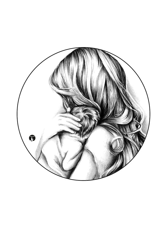 BP A Mother Printed Mouse Pad White