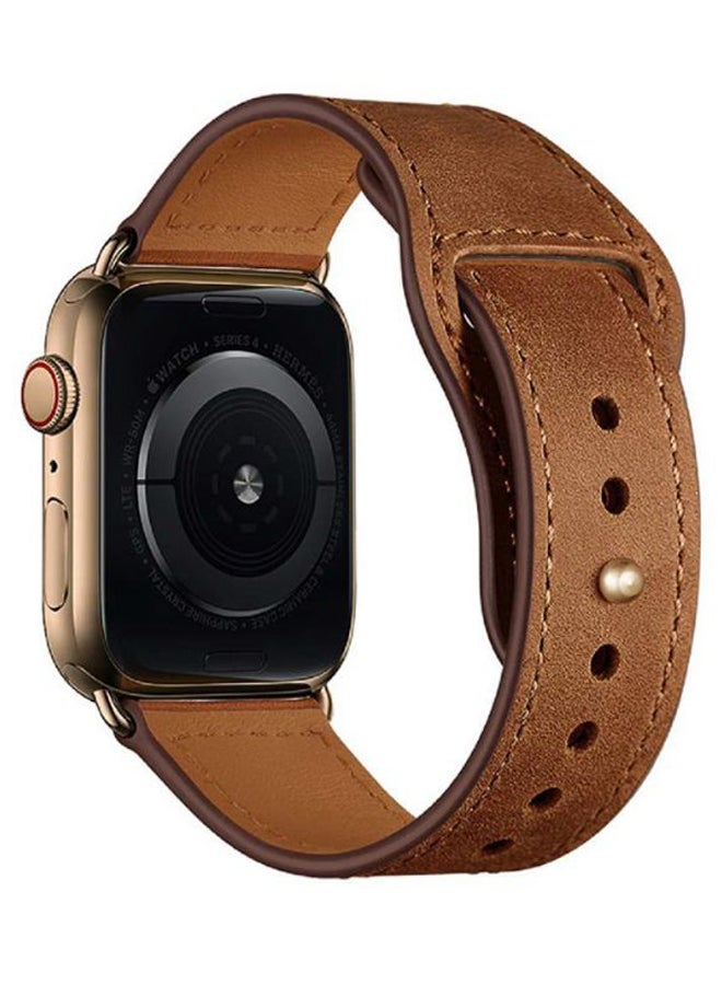 PROMATE - Replacement Watch Band For Apple iWatch Brown - Image 1