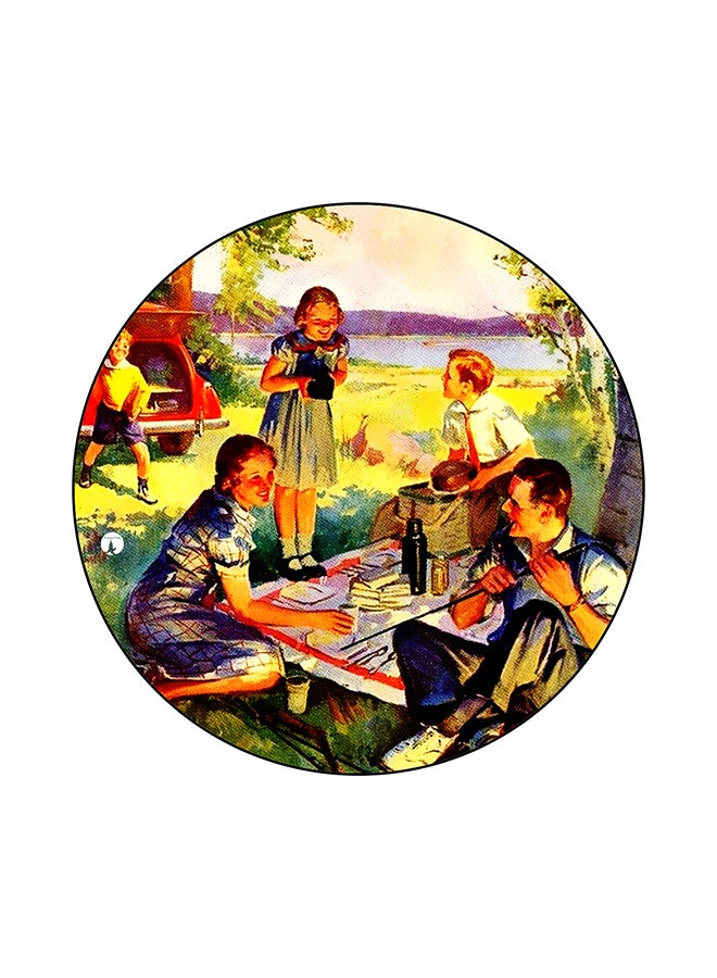 BP Vintage Art Printed Mouse Pad Multicolour