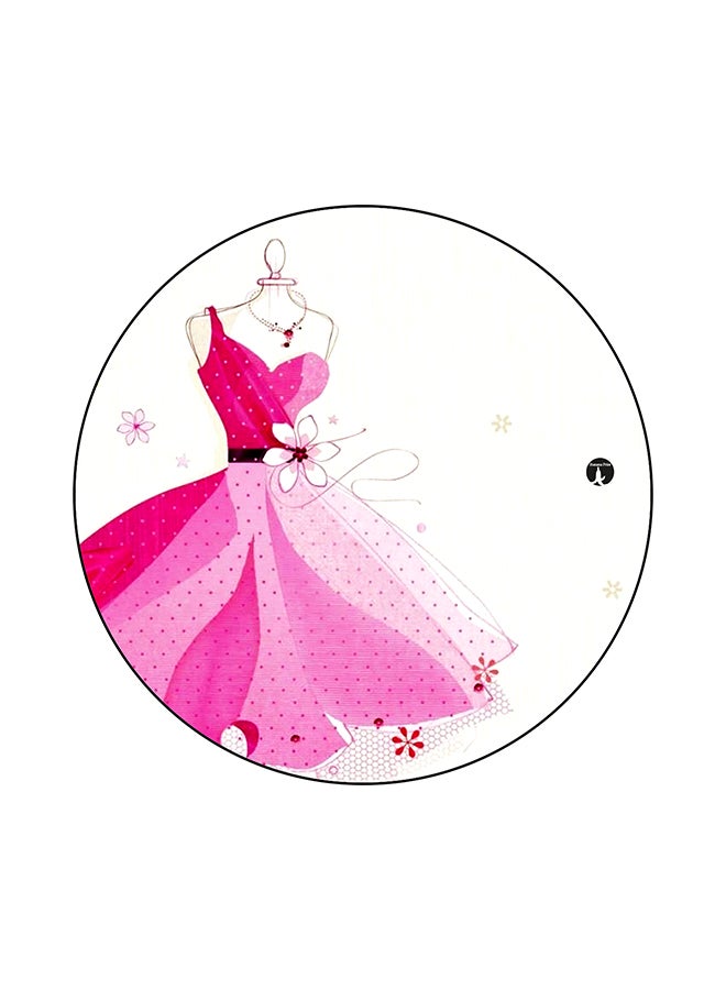 BP A Dress Printed Mouse Pad Pink/White 