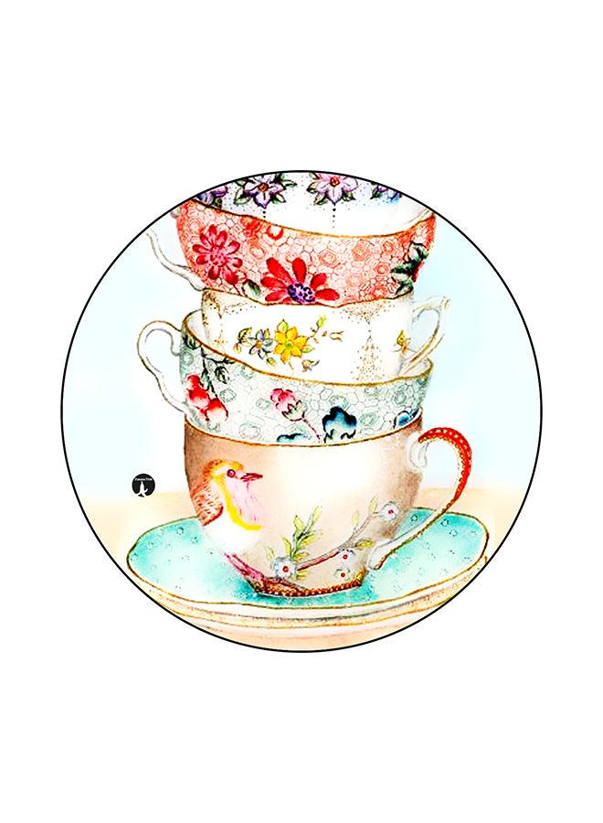 Cups Printed Mouse Pad Multicolour