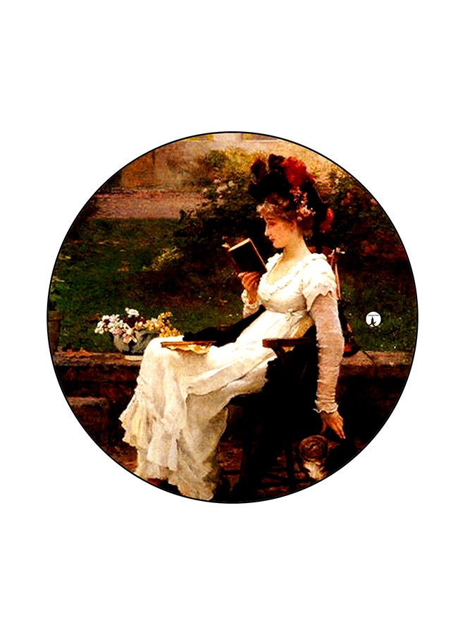 لوحة ماوس برسمة فتاة متعدد الألوان