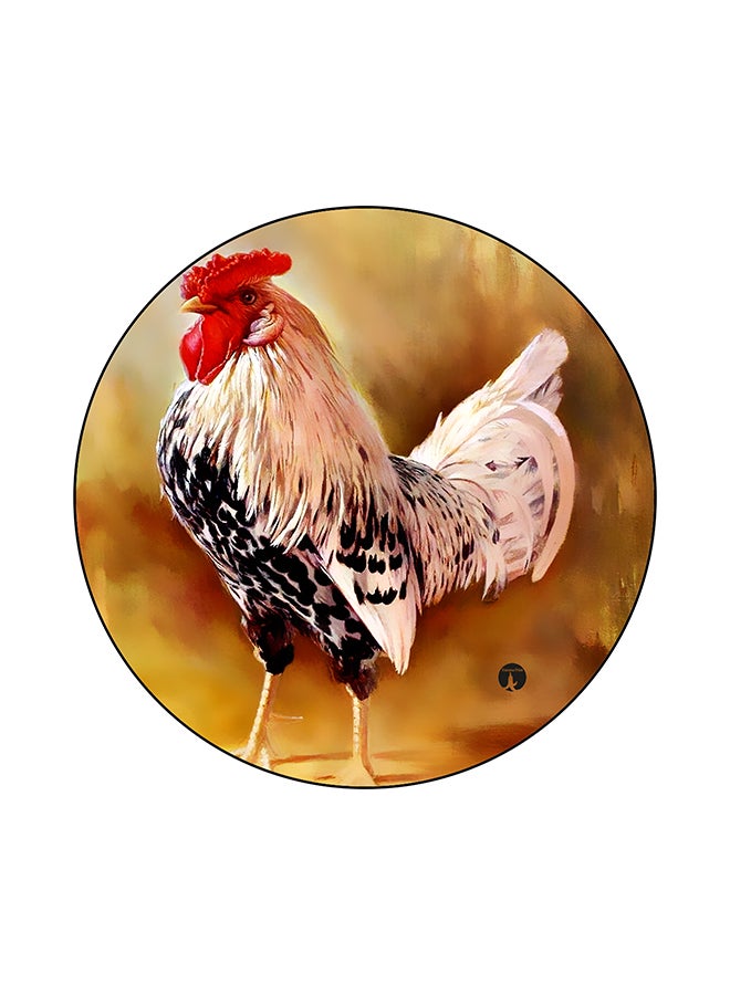 BP A Rooster Printed Mouse Pad Multicolour