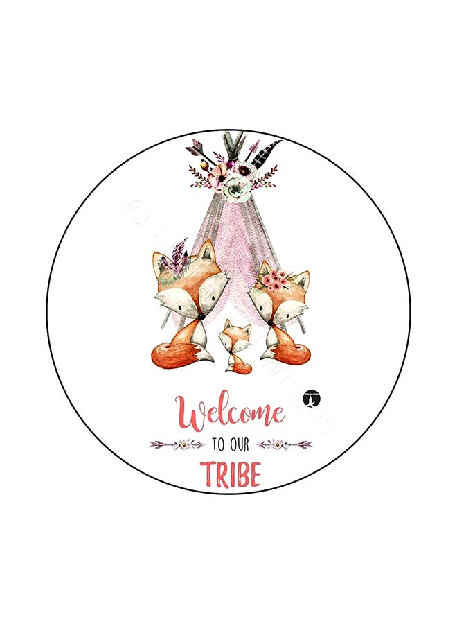 Foxes Mouse Pad Multicolour