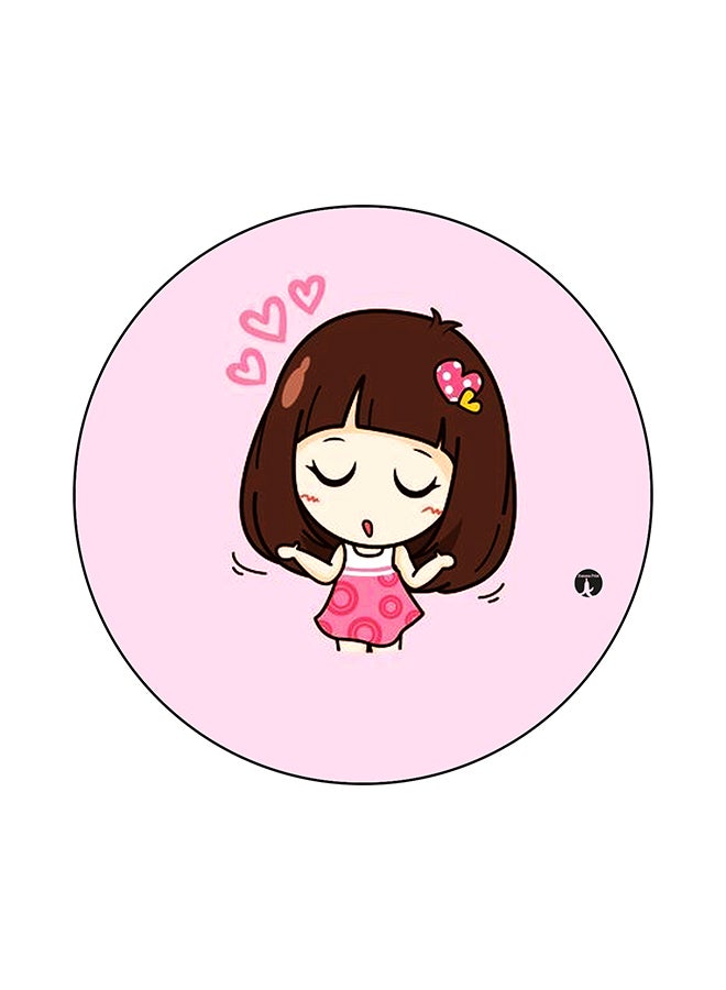 BP A Girl Printed Mouse Pad Multicolour