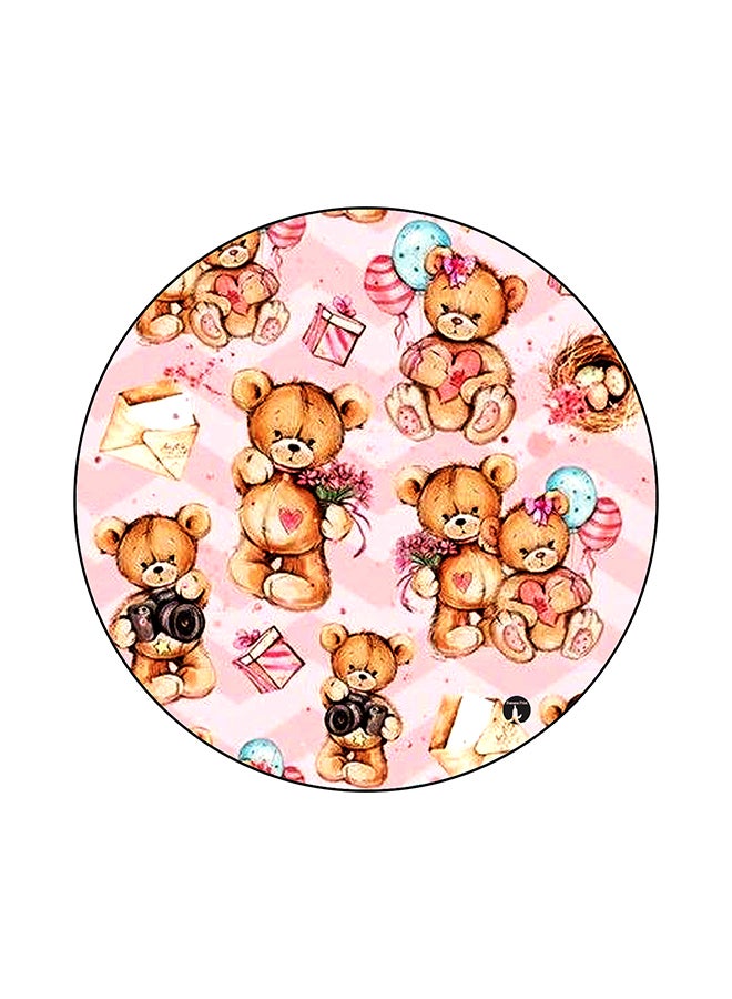 بي بي لوحة ماوس مطبوع عليها رسمة دب متعدد الألوان