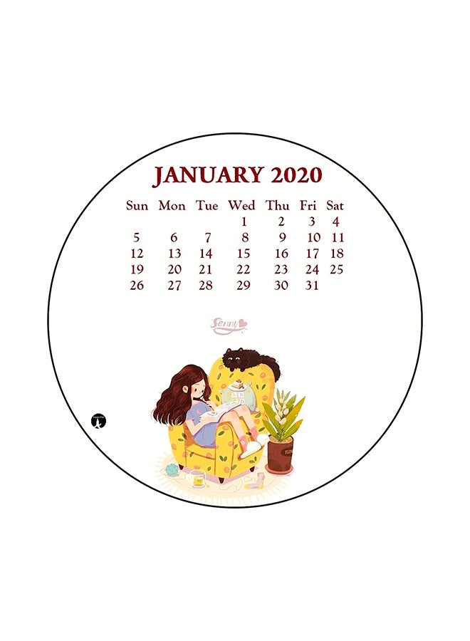 BP Calender Printed Mouse Pad Multicolour