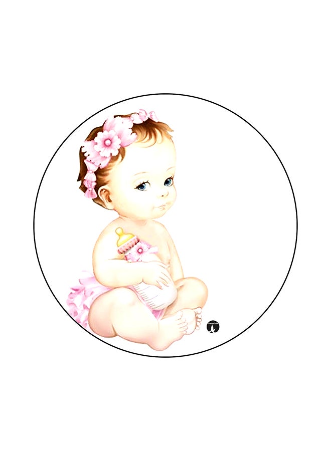 BP Girl Printed Mouse Pad Pink/White/Brown