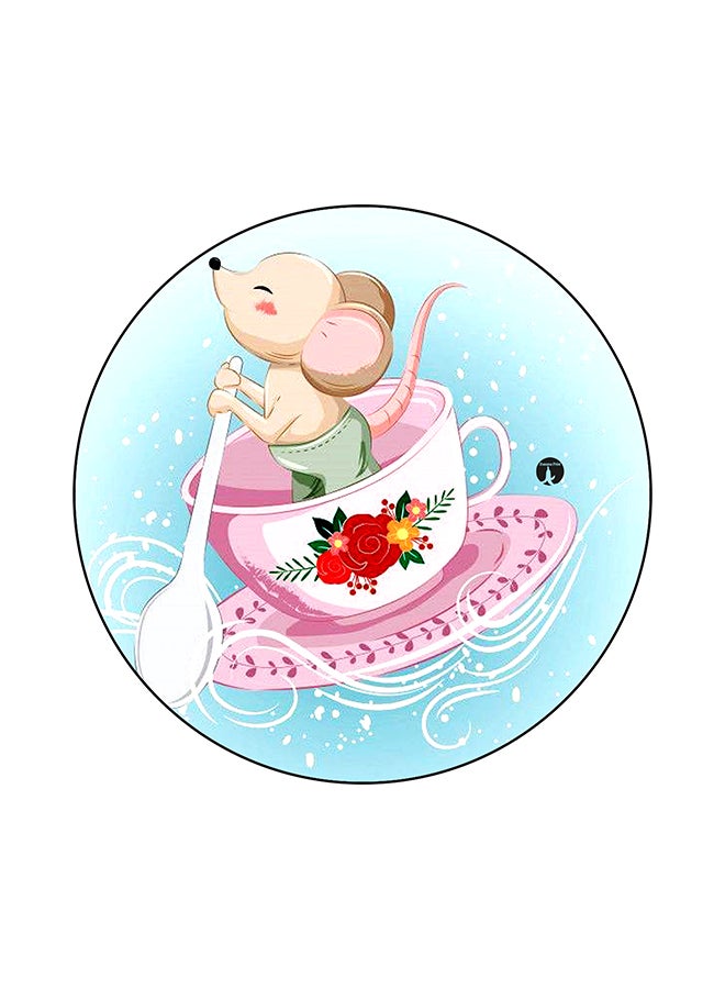 BP Mouse On Cup With Spoon Printed Mouse Pad multicolour 
