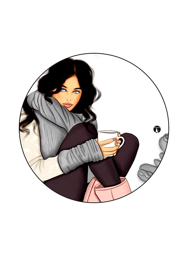 BP A Woman Printed Mouse Pad Multicolour