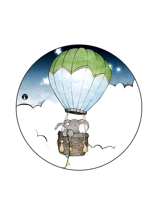 بي بي لوح ماوس بطبعة فيل أبيض/أزرق