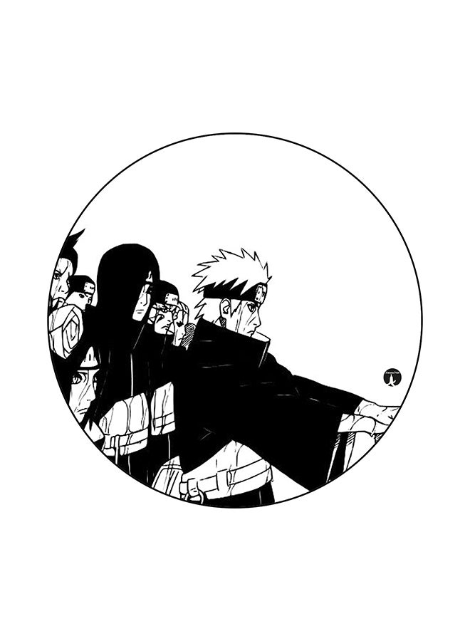 BP The Anime Naruto Printed Mouse Pad White/Black