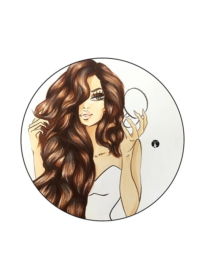 BP A Woman Printed Mouse Pad Multicolour