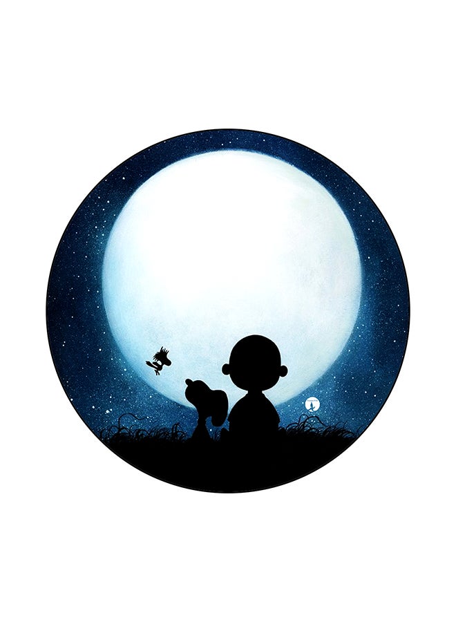 BP Snoopy Printed Mouse Pad Blue/Black/White