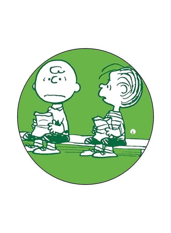 بي بي لوح ماوس بطبعة شخصية سنوبي أخضر/أبيض