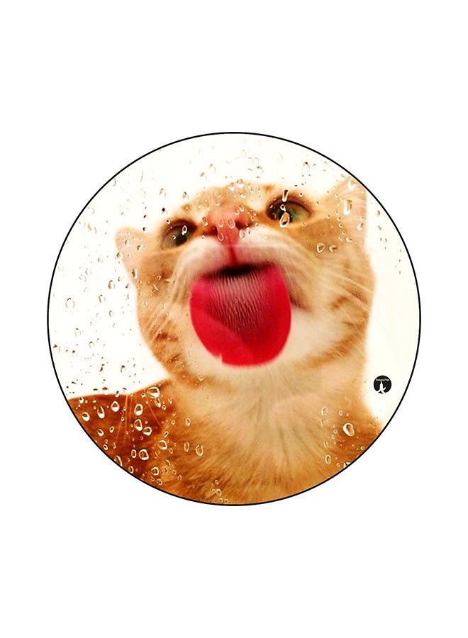 A Cat Printed Mouse Pad Multicolour