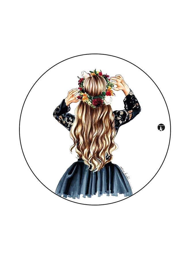 BP A Girl Printed Mouse Pad Multicolour