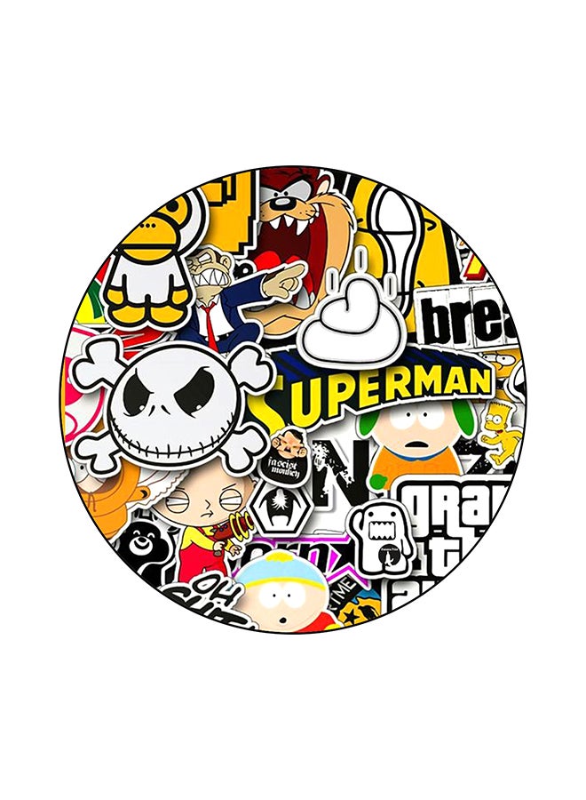 Random Things Printed Mouse Pad multicolour