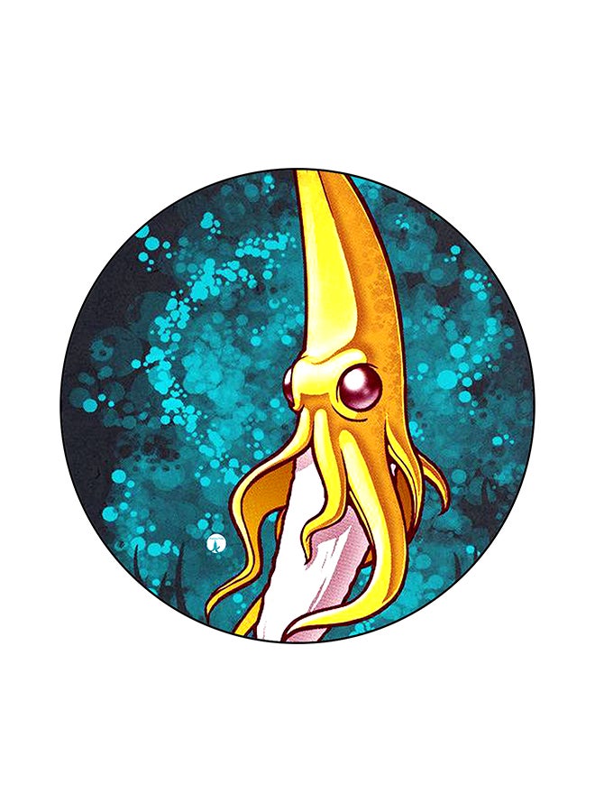 BP A Banana Printed Mouse Pad Blue/Pink/Yellow 