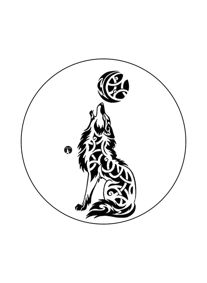 BP A Wolf Printed Mouse Pad Multicolour