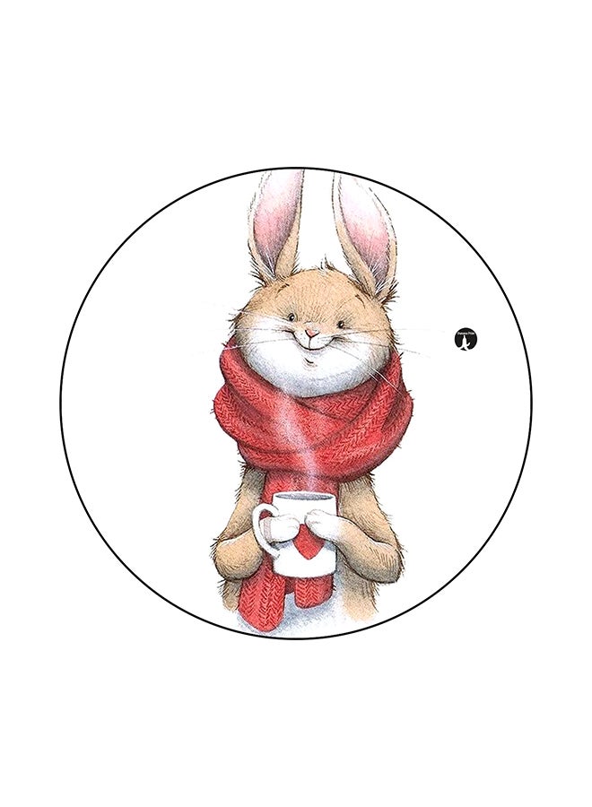 BP A Rabbit Printed Mouse Pad Multicolour