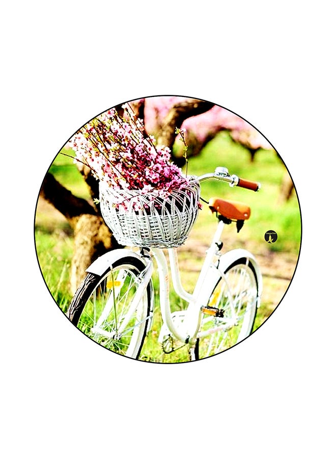 A Bike Printed Mouse Pad Multicolour