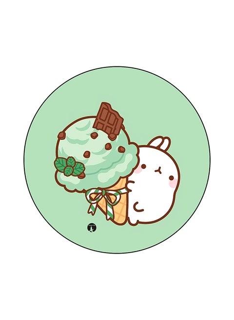 A Rabbit Printed Mouse Pad Multicolour