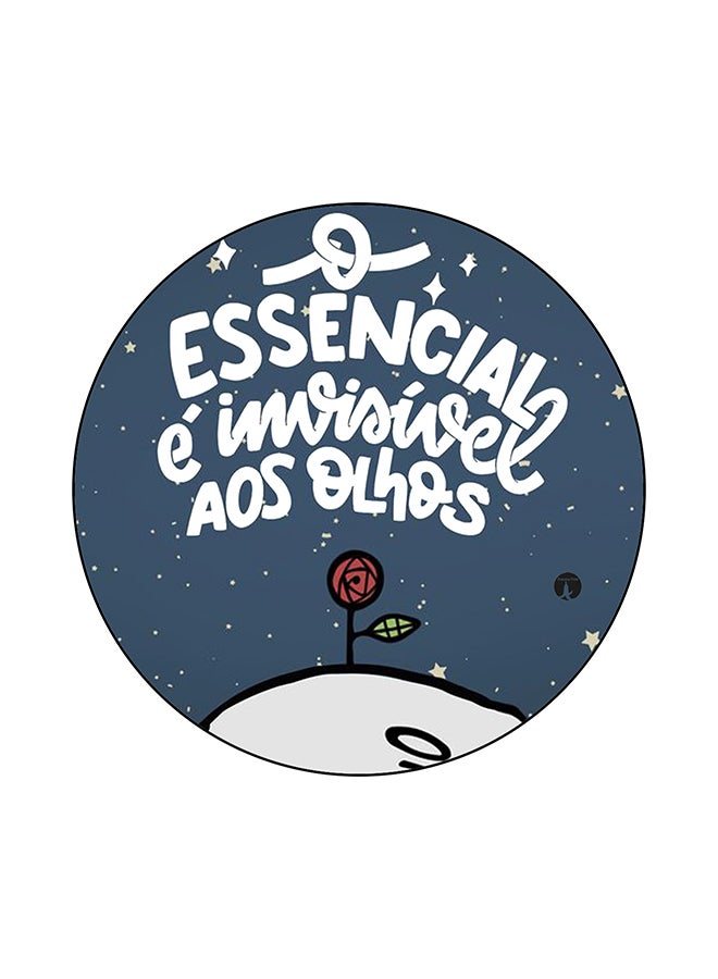 بي بي لوح ماوس بطبعة زهرة أبيض/أزرق/أحمر