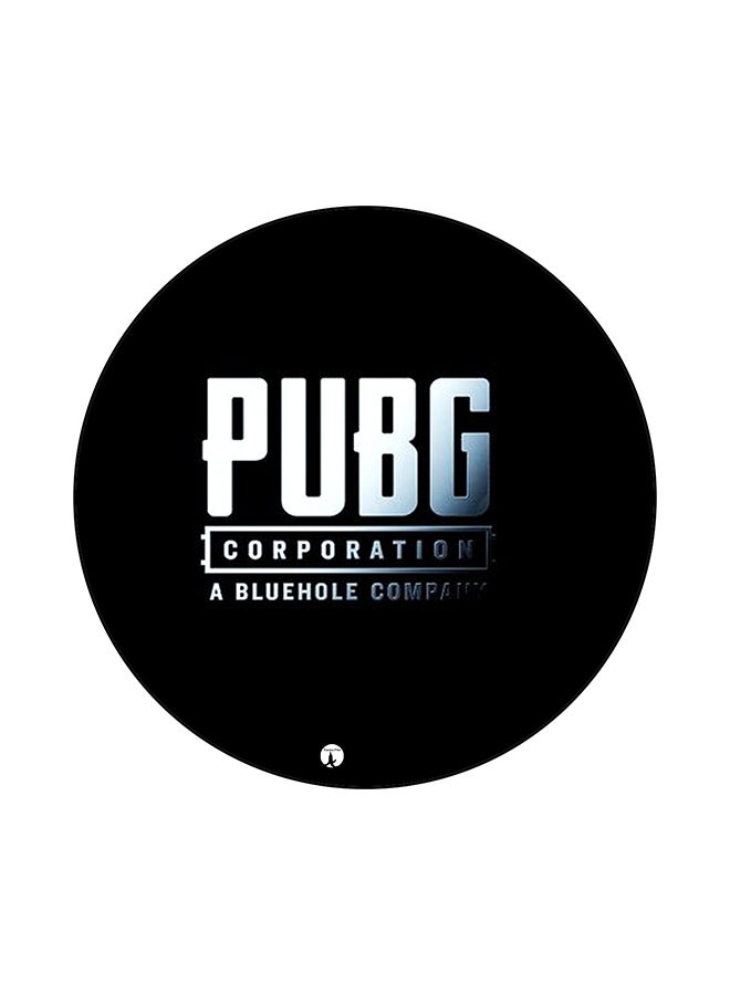 بي بي لوحة ماوس مزينة بطبعة من لعبة "PUBG" أسود/فضي