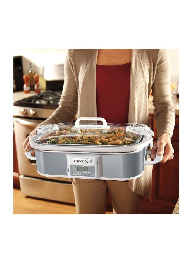 Digital Casserole Crock Slow Cooker 3.3L 3.3 L SCCPCCP350-SS Silver