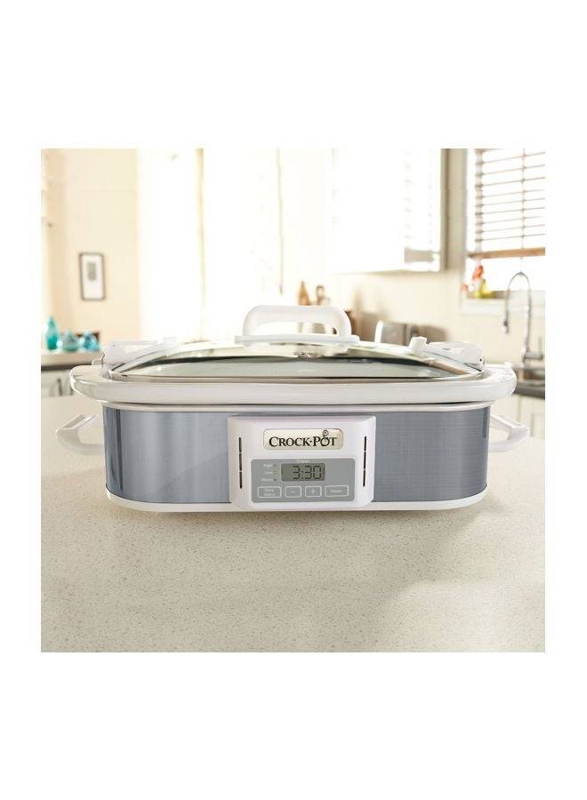 Digital Casserole Crock Slow Cooker 3.3L 3.3 L SCCPCCP350-SS Silver