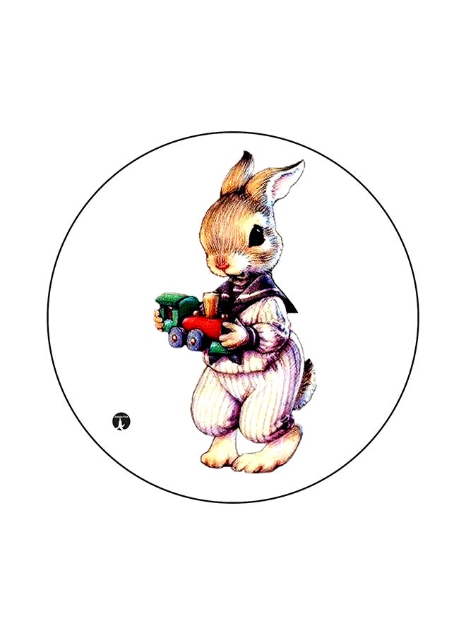 لوح ماوس بطبعة أرنب متعدد الألوان