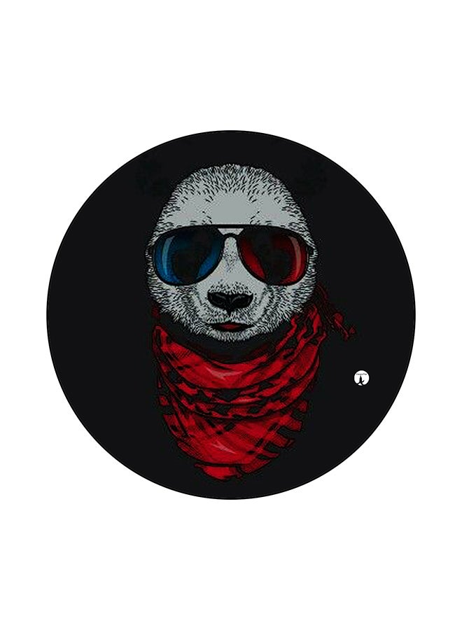 BP A Panda Printed Mouse Pad Black/Grey/Red