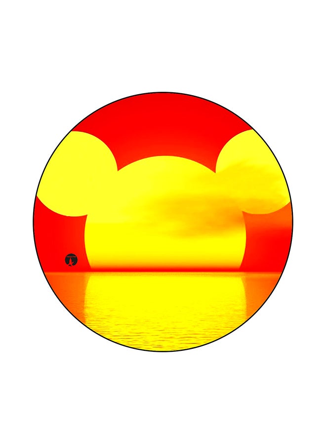 BP Disney Sign Printed Mouse Pad Yellow/Orange