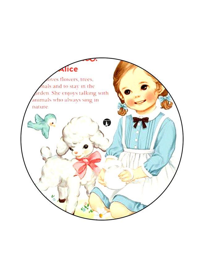 A Girl Mouse Pad Multicolour